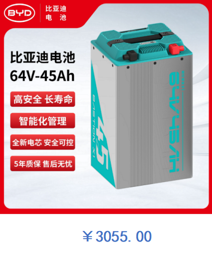 比亚迪电池 64V-45Ah